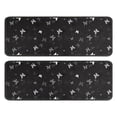 thumbnail image 1 of Kitchen Rugs Sets Of 2,Black Gray Butterfly Pattern Anti Fatigue Kitchen Mat Rugs Non Slip Washable,Decorative Kitchen Floor Mats for Kitchen,Sink,Laundry,17"x47"+17"x47", 1 of 5