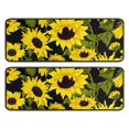 thumbnail image 1 of Kitchen Rugs Sets Of 2,Black Green Stem Sunflower Pattern Anti Fatigue Kitchen Mat Rugs Non Slip Washable,Decorative Kitchen Floor Mats for Kitchen,Sink,Laundry,17"x47"+17"x47", 1 of 5