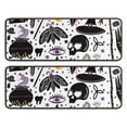 thumbnail image 1 of Kitchen Rugs Sets Of 2,Black Halloween Witchcraft Elements Anti Fatigue Kitchen Mat Rugs Non Slip Washable,Decorative Kitchen Floor Mats for Kitchen,Sink,Laundry,17"x47"+17"x47", 1 of 5