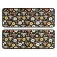 thumbnail image 1 of Kitchen Rugs Sets Of 2,Black Highland Cow Flower Pattern Anti Fatigue Kitchen Mat Rugs Non Slip Washable,Decorative Kitchen Floor Mats for Kitchen,Sink,Laundry,17"x47"+17"x47", 1 of 5