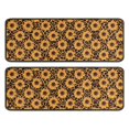 thumbnail image 1 of Kitchen Rugs Sets Of 2,Black Leopard Sunflower Pattern Anti Fatigue Kitchen Mat Rugs Non Slip Washable,Decorative Kitchen Floor Mats for Kitchen,Sink,Laundry,17"x47"+17"x47", 1 of 5
