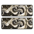 thumbnail image 1 of Kitchen Rugs Sets Of 2,Black Marble Gold Dot Pattern Anti Fatigue Kitchen Mat Rugs Non Slip Washable,Decorative Kitchen Floor Mats for Kitchen,Sink,Laundry,17"x47"+17"x47", 1 of 5