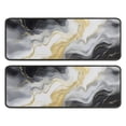 thumbnail image 1 of Kitchen Rugs Sets Of 2,Black Marble Gold Line Pattern Anti Fatigue Kitchen Mat Rugs Non Slip Washable,Decorative Kitchen Floor Mats for Kitchen,Sink,Laundry,17"x47"+17"x47", 1 of 5