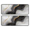 thumbnail image 1 of Kitchen Rugs Sets Of 2,Black Marble Gold Wave Pattern Anti Fatigue Kitchen Mat Rugs Non Slip Washable,Decorative Kitchen Floor Mats for Kitchen,Sink,Laundry,17"x47"+17"x47", 1 of 5