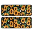 thumbnail image 1 of Kitchen Rugs Sets Of 2,Black Orange White Flower Green Leaf Sunflower Pattern Anti Fatigue Kitchen Mat Rugs Non Slip Washable,Decorative Kitchen Floor Mats for Kitchen,Sink,Laundry,17"x47"+17"x47", 1 of 5