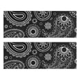 thumbnail image 1 of Kitchen Rugs Sets Of 2,Black Paisley Pattern Anti Fatigue Kitchen Mat Rugs Non Slip Washable,Decorative Kitchen Floor Mats for Kitchen,Sink,Laundry,17"X47", 1 of 5