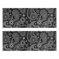 thumbnail image 1 of Kitchen Rugs Sets Of 2,Black Paisley Pattern Anti Fatigue Kitchen Mat Rugs Non Slip Washable,Decorative Kitchen Floor Mats for Kitchen,Sink,Laundry,17"X47", 1 of 5
