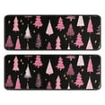 thumbnail image 1 of Kitchen Rugs Sets Of 2,Black and Pink Christmas Tree Pattern Anti Fatigue Kitchen Mat Rugs Non Slip Washable,Decorative Kitchen Floor Mats for Kitchen,Sink,Laundry,17"x47"+17"x47", 1 of 5