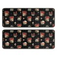 thumbnail image 1 of Kitchen Rugs Sets Of 2,Black Skull Flower Mushroom Pattern Anti Fatigue Kitchen Mat Rugs Non Slip Washable,Decorative Kitchen Floor Mats for Kitchen,Sink,Laundry,17"x47"+17"x47", 1 of 5