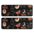 thumbnail image 1 of Kitchen Rugs Sets Of 2,Black Sun Moon Mushroom Pattern Anti Fatigue Kitchen Mat Rugs Non Slip Washable,Decorative Kitchen Floor Mats for Kitchen,Sink,Laundry,17"x47"+17"x47", 1 of 5