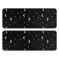 thumbnail image 1 of Kitchen Rugs Sets Of 2,Black White Cat Moon Star Pattern Anti Fatigue Kitchen Mat Rugs Non Slip Washable,Decorative Kitchen Floor Mats for Kitchen,Sink,Laundry,17"x47"+17"x47", 1 of 5