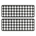 thumbnail image 1 of Kitchen Rugs Sets Of 2,Black and White Checkerboard Checkered Pattern Anti Fatigue Kitchen Mat Rugs Non Slip Washable,Decorative Kitchen Floor Mats for Kitchen,Sink,Laundry,17"x47"+17"x47", 1 of 5