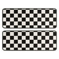 thumbnail image 1 of Kitchen Rugs Sets Of 2,Black and White Checkered Pattern Anti Fatigue Kitchen Mat Rugs Non Slip Washable,Decorative Kitchen Floor Mats for Kitchen,Sink,Laundry,17"x47"+17"x47", 1 of 5