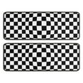thumbnail image 1 of Kitchen Rugs Sets Of 2,Black and White Checkered Pattern Anti Fatigue Kitchen Mat Rugs Non Slip Washable,Decorative Kitchen Floor Mats for Kitchen,Sink,Laundry,17"x47"+17"x47", 1 of 5