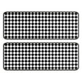 thumbnail image 1 of Kitchen Rugs Sets Of 2,Black White Diamond Checkered Pattern Anti Fatigue Kitchen Mat Rugs Non Slip Washable,Decorative Kitchen Floor Mats for Kitchen,Sink,Laundry,17"x47"+17"x47", 1 of 5