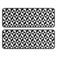 thumbnail image 1 of Kitchen Rugs Sets Of 2,Black White Geometric Checkered Pattern Anti Fatigue Kitchen Mat Rugs Non Slip Washable,Decorative Kitchen Floor Mats for Kitchen,Sink,Laundry,17"x47"+17"x47", 1 of 5
