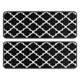 thumbnail image 1 of Kitchen Rugs Sets Of 2,Black and White Geometric Lattice Pattern Anti Fatigue Kitchen Mat Rugs Non Slip Washable,Decorative Kitchen Floor Mats for Kitchen,Sink,Laundry,17"x47"+17"x47", 1 of 5