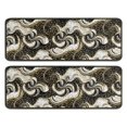 thumbnail image 1 of Kitchen Rugs Sets Of 2,Black White Gold Marble Pattern Anti Fatigue Kitchen Mat Rugs Non Slip Washable,Decorative Kitchen Floor Mats for Kitchen,Sink,Laundry,17"x47"+17"x47", 1 of 5