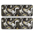thumbnail image 1 of Kitchen Rugs Sets Of 2,Black White Gold Marble Pattern Anti Fatigue Kitchen Mat Rugs Non Slip Washable,Decorative Kitchen Floor Mats for Kitchen,Sink,Laundry,17"x47"+17"x47", 1 of 5