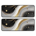 thumbnail image 1 of Kitchen Rugs Sets Of 2,Black White Gold Marble Wave Dot Pattern Anti Fatigue Kitchen Mat Rugs Non Slip Washable,Decorative Kitchen Floor Mats for Kitchen,Sink,Laundry,17"x47"+17"x47", 1 of 5