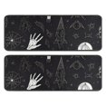 thumbnail image 1 of Kitchen Rugs Sets Of 2,Black White Gothic Hand Skull Pattern Anti Fatigue Kitchen Mat Rugs Non Slip Washable,Decorative Kitchen Floor Mats for Kitchen,Sink,Laundry,17"x47"+17"x47", 1 of 5