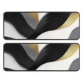 thumbnail image 1 of Kitchen Rugs Sets Of 2,Black White Gray Gold Marble Pattern Anti Fatigue Kitchen Mat Rugs Non Slip Washable,Decorative Kitchen Floor Mats for Kitchen,Sink,Laundry,17"x47"+17"x47", 1 of 5