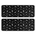 thumbnail image 1 of Kitchen Rugs Sets Of 2,Black White Halloween Bat Moon Spider Pattern Anti Fatigue Kitchen Mat Rugs Non Slip Washable,Decorative Kitchen Floor Mats for Kitchen,Sink,Laundry,17"x47"+17"x47", 1 of 5