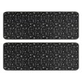 thumbnail image 1 of Kitchen Rugs Sets Of 2,Black White Halloween Symbol Pattern Anti Fatigue Kitchen Mat Rugs Non Slip Washable,Decorative Kitchen Floor Mats for Kitchen,Sink,Laundry,17"x47"+17"x47", 1 of 5