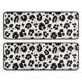 thumbnail image 1 of Kitchen Rugs Sets Of 2,Black and White Leopard Pattern Anti Fatigue Kitchen Mat Rugs Non Slip Washable,Decorative Kitchen Floor Mats for Kitchen,Sink,Laundry,17"x47"+17"x47", 1 of 5