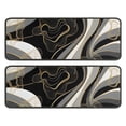 thumbnail image 1 of Kitchen Rugs Sets Of 2,Black White Marble Gold Line Pattern Anti Fatigue Kitchen Mat Rugs Non Slip Washable,Decorative Kitchen Floor Mats for Kitchen,Sink,Laundry,17"x47"+17"x47", 1 of 5