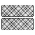 thumbnail image 1 of Kitchen Rugs Sets Of 2,Black White Plaid Checkered Pattern Anti Fatigue Kitchen Mat Rugs Non Slip Washable,Decorative Kitchen Floor Mats for Kitchen,Sink,Laundry,17"x47"+17"x47", 1 of 5