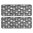 thumbnail image 1 of Kitchen Rugs Sets Of 2,Black White Skull Stack Pattern Anti Fatigue Kitchen Mat Rugs Non Slip Washable,Decorative Kitchen Floor Mats for Kitchen,Sink,Laundry,17"x47"+17"x47", 1 of 5