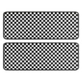 thumbnail image 1 of Kitchen Rugs Sets Of 2,Black and White Small Checkered Pattern Anti Fatigue Kitchen Mat Rugs Non Slip Washable,Decorative Kitchen Floor Mats for Kitchen,Sink,Laundry,17"x47"+17"x47", 1 of 5