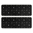 thumbnail image 1 of Kitchen Rugs Sets Of 2,Black White Star Moon Planet Comet Pattern Anti Fatigue Kitchen Mat Rugs Non Slip Washable,Decorative Kitchen Floor Mats for Kitchen,Sink,Laundry,17"x47"+17"x47", 1 of 5