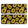 thumbnail image 1 of Kitchen Rugs Sets Of 2,Black Yellow Sunflower Pattern Anti Fatigue Kitchen Mat Rugs Non Slip Washable,Decorative Kitchen Floor Mats for Kitchen,Sink,Laundry,17"x47"+17"x47", 1 of 5