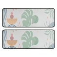 thumbnail image 1 of Kitchen Rugs Sets Of 2,Blue Boho Abstract and Plant Pattern Anti Fatigue Kitchen Mat Rugs Non Slip Washable,Decorative Kitchen Floor Mats for Kitchen,Sink,Laundry,17"x47"+17"x47", 1 of 5