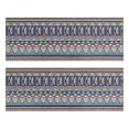 thumbnail image 1 of Kitchen Rugs Sets Of 2,Blue Boho Tribal Triangles and Arrows Pattern Anti Fatigue Kitchen Mat Rugs Non Slip Washable,Decorative Kitchen Floor Mats for Kitchen,Sink,Laundry,17"X47", 1 of 5
