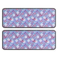 thumbnail image 1 of Kitchen Rugs Sets Of 2,Blue Butterfly Flower Pattern Anti Fatigue Kitchen Mat Rugs Non Slip Washable,Decorative Kitchen Floor Mats for Kitchen,Sink,Laundry,17"x47"+17"x47", 1 of 5