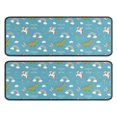 thumbnail image 1 of Kitchen Rugs Sets Of 2,Blue Cartoon Dinosaur and Unicorn Rainbow Cloud Anti Fatigue Kitchen Mat Rugs Non Slip Washable,Decorative Kitchen Floor Mats for Kitchen,Sink,Laundry,17"x47"+17"x47", 1 of 5