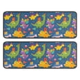 thumbnail image 1 of Kitchen Rugs Sets Of 2,Blue Cartoon Dinosaurs Party Pattern Anti Fatigue Kitchen Mat Rugs Non Slip Washable,Decorative Kitchen Floor Mats for Kitchen,Sink,Laundry,17"x47"+17"x47", 1 of 5
