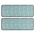 thumbnail image 1 of Kitchen Rugs Sets Of 2,Blue Cartoon Unicorn and Fairy Rainbow Pattern Anti Fatigue Kitchen Mat Rugs Non Slip Washable,Decorative Kitchen Floor Mats for Kitchen,Sink,Laundry,17"x47"+17"x47", 1 of 5