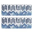 thumbnail image 1 of Kitchen Rugs Sets Of 2,Blue Chevron Geometric Boho Pattern Anti Fatigue Kitchen Mat Rugs Non Slip Washable,Decorative Kitchen Floor Mats for Kitchen,Sink,Laundry,17"X47", 1 of 5