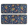 thumbnail image 1 of Kitchen Rugs Sets Of 2,Blue Christmas Candy Cane Pattern Anti Fatigue Kitchen Mat Rugs Non Slip Washable,Decorative Kitchen Floor Mats for Kitchen,Sink,Laundry,17"x47"+17"x47", 1 of 5