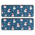 thumbnail image 1 of Kitchen Rugs Sets Of 2,Blue Christmas Snowman Pattern Anti Fatigue Kitchen Mat Rugs Non Slip Washable,Decorative Kitchen Floor Mats for Kitchen,Sink,Laundry,17"x47"+17"x47", 1 of 5