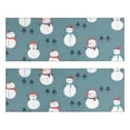 thumbnail image 1 of Kitchen Rugs Sets Of 2,Blue Christmas Snowman Pattern Anti Fatigue Kitchen Mat Rugs Non Slip Washable,Decorative Kitchen Floor Mats for Kitchen,Sink,Laundry,17"X47", 1 of 5