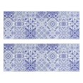 thumbnail image 1 of Kitchen Rugs Sets Of 2,Blue Ethnic Geometric Pattern Anti Fatigue Kitchen Mat Rugs Non Slip Washable,Decorative Kitchen Floor Mats for Kitchen,Sink,Laundry,17"X47", 1 of 5