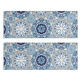 thumbnail image 1 of Kitchen Rugs Sets Of 2,Blue Ethnic Mandala Pattern Anti Fatigue Kitchen Mat Rugs Non Slip Washable,Decorative Kitchen Floor Mats for Kitchen,Sink,Laundry,17"X47", 1 of 5