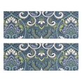 thumbnail image 1 of Kitchen Rugs Sets Of 2,Blue Ethnic Paisley Pattern Anti Fatigue Kitchen Mat Rugs Non Slip Washable,Decorative Kitchen Floor Mats for Kitchen,Sink,Laundry,17"X47", 1 of 5