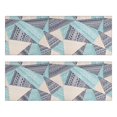 thumbnail image 1 of Kitchen Rugs Sets Of 2,Blue Ethnic Triangle and Geometric Pattern Anti Fatigue Kitchen Mat Rugs Non Slip Washable,Decorative Kitchen Floor Mats for Kitchen,Sink,Laundry,17"X47", 1 of 5