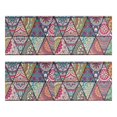 thumbnail image 1 of Kitchen Rugs Sets Of 2,Blue Ethnic Triangle Pattern Anti Fatigue Kitchen Mat Rugs Non Slip Washable,Decorative Kitchen Floor Mats for Kitchen,Sink,Laundry,17"X47", 1 of 5
